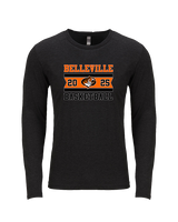 Belleville HS Boys Basketball Stamp - Tri-Blend Long Sleeve