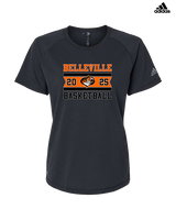 Belleville HS Boys Basketball Stamp - Womens Adidas Performance Shirt