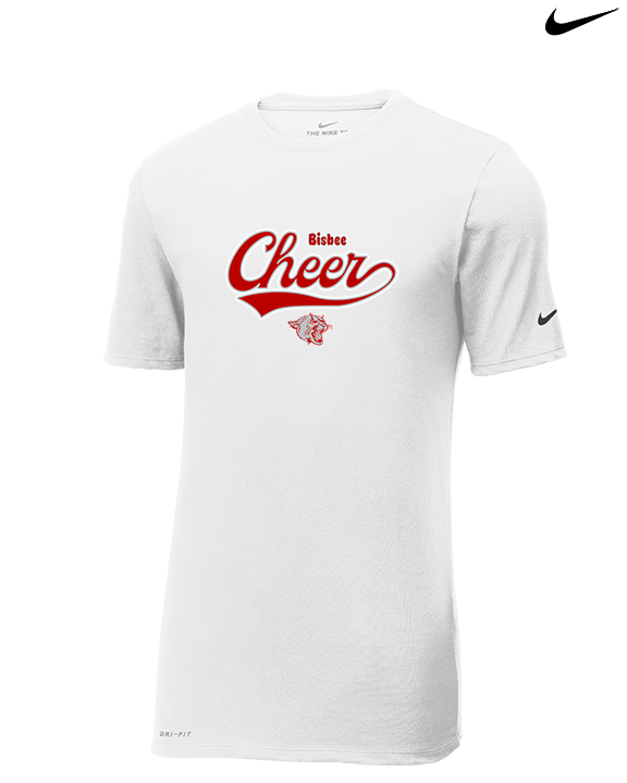 Bisbee HS Cheer Banner - Mens Nike Cotton Poly Tee