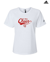 Bisbee HS Cheer Banner - Womens Adidas Performance Shirt