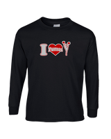Bisbee HS Cheer I Heart Cheer - Cotton Longsleeve