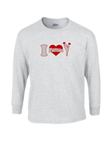 Bisbee HS Cheer I Heart Cheer - Cotton Longsleeve
