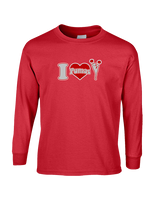 Bisbee HS Cheer I Heart Cheer - Cotton Longsleeve