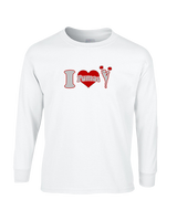 Bisbee HS Cheer I Heart Cheer - Cotton Longsleeve