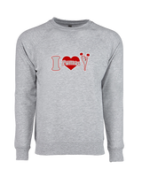 Bisbee HS Cheer I Heart Cheer - Crewneck Sweatshirt