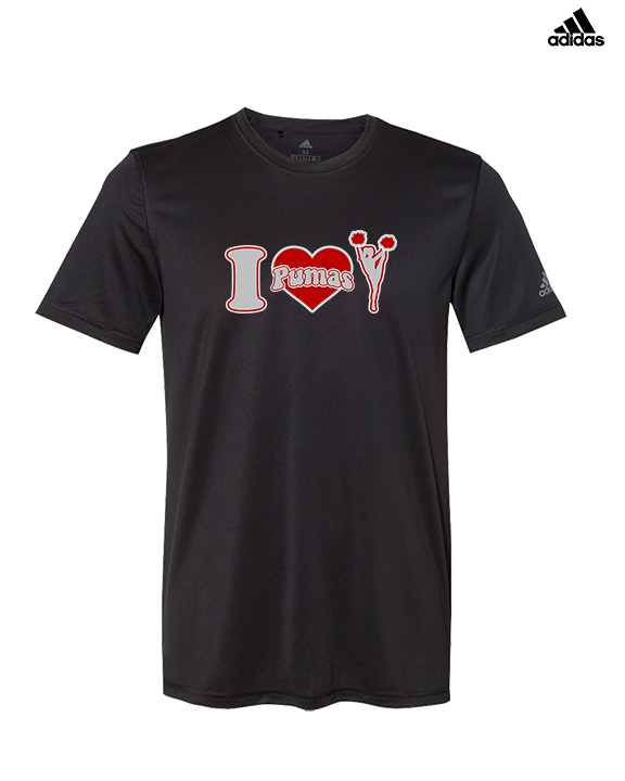 Bisbee HS Cheer I Heart Cheer - Mens Adidas Performance Shirt