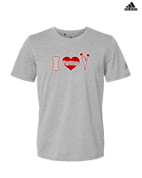 Bisbee HS Cheer I Heart Cheer - Mens Adidas Performance Shirt