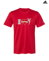 Bisbee HS Cheer I Heart Cheer - Mens Adidas Performance Shirt
