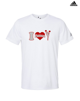 Bisbee HS Cheer I Heart Cheer - Mens Adidas Performance Shirt