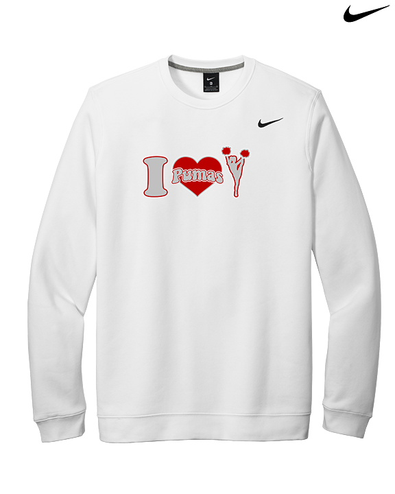 Bisbee HS Cheer I Heart Cheer - Mens Nike Crewneck