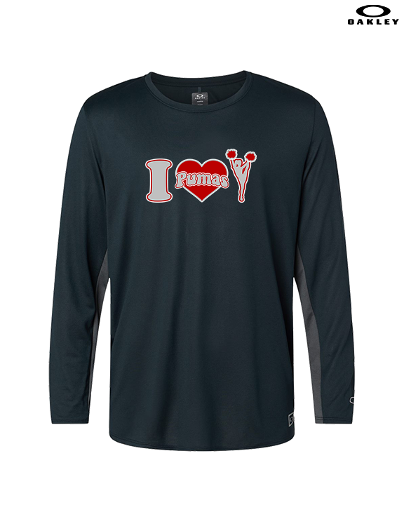 Bisbee HS Cheer I Heart Cheer - Mens Oakley Longsleeve