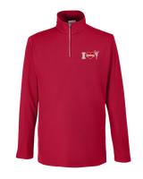 Bisbee HS Cheer I Heart Cheer - Mens Quarter Zip