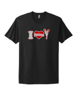 Bisbee HS Cheer I Heart Cheer - Mens Select Cotton T-Shirt