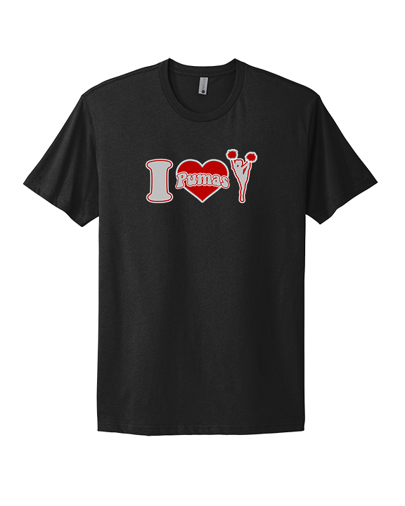 Bisbee HS Cheer I Heart Cheer - Mens Select Cotton T-Shirt