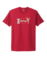 Bisbee HS Cheer I Heart Cheer - Mens Select Cotton T-Shirt