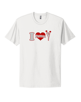 Bisbee HS Cheer I Heart Cheer - Mens Select Cotton T-Shirt