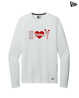 Bisbee HS Cheer I Heart Cheer - New Era Performance Long Sleeve