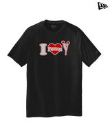 Bisbee HS Cheer I Heart Cheer - New Era Performance Shirt