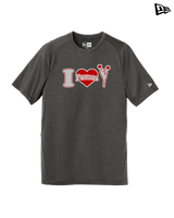 Bisbee HS Cheer I Heart Cheer - New Era Performance Shirt