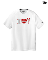 Bisbee HS Cheer I Heart Cheer - New Era Performance Shirt