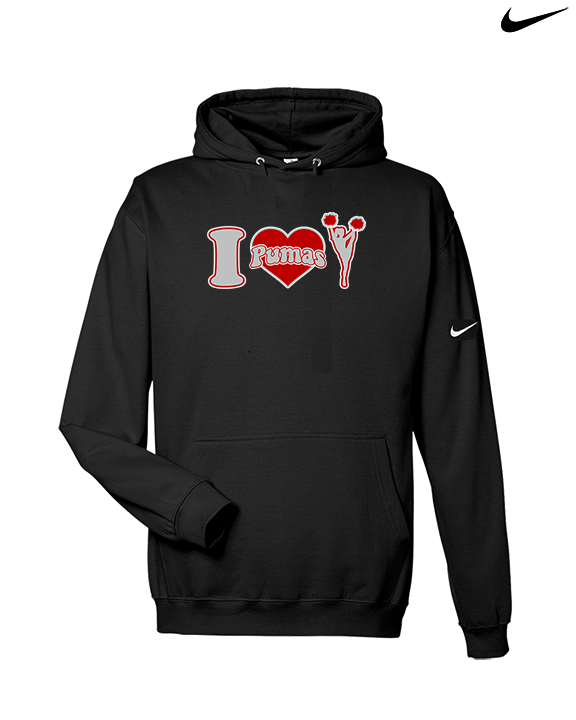 Bisbee HS Cheer I Heart Cheer - Nike Club Fleece Hoodie