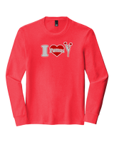 Bisbee HS Cheer I Heart Cheer - Tri-Blend Long Sleeve