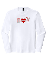 Bisbee HS Cheer I Heart Cheer - Tri-Blend Long Sleeve