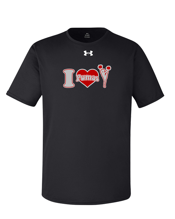 Bisbee HS Cheer I Heart Cheer - Under Armour Mens Team Tech T-Shirt