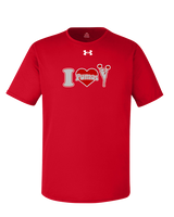 Bisbee HS Cheer I Heart Cheer - Under Armour Mens Team Tech T-Shirt