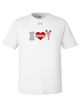 Bisbee HS Cheer I Heart Cheer - Under Armour Mens Team Tech T-Shirt