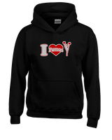 Bisbee HS Cheer I Heart Cheer - Unisex Hoodie