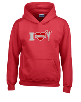 Bisbee HS Cheer I Heart Cheer - Unisex Hoodie