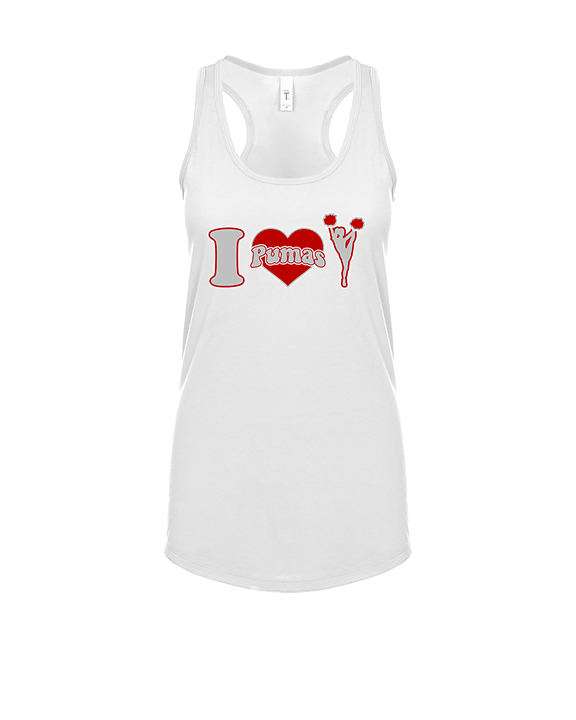 Bisbee HS Cheer I Heart Cheer - Womens Tank Top
