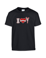 Bisbee HS Cheer I Heart Cheer - Youth Shirt