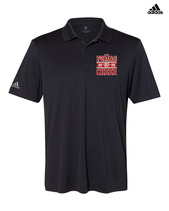 Bisbee HS Cheer Stamp - Mens Adidas Polo