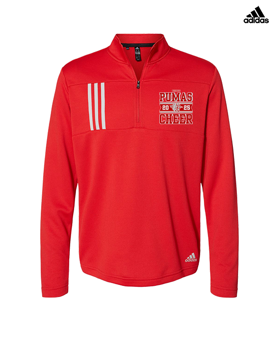 Bisbee HS Cheer Stamp - Mens Adidas Quarter Zip