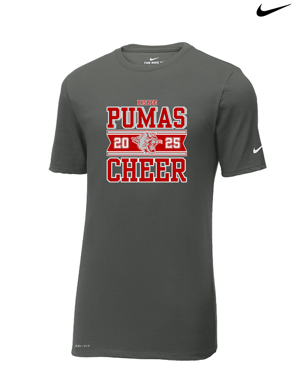 Bisbee HS Cheer Stamp - Mens Nike Cotton Poly Tee