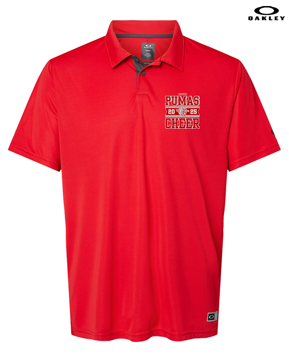 Bisbee HS Cheer Stamp - Mens Oakley Polo