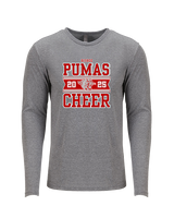 Bisbee HS Cheer Stamp - Tri-Blend Long Sleeve