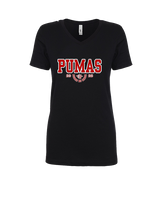 Bisbee HS Cheer Swoop - Womens Vneck