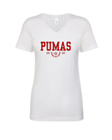 Bisbee HS Cheer Swoop - Womens Vneck