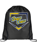 Brew Crew Baseball Club Baseball Plate - Drawstring Bag