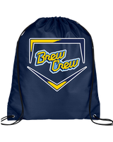 Brew Crew Baseball Club Baseball Plate - Drawstring Bag