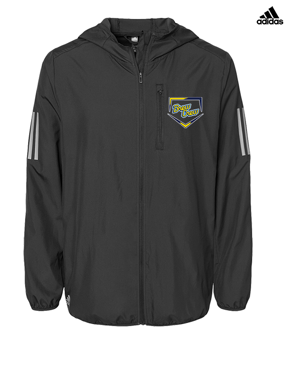 Brew Crew Baseball Club Baseball Plate - Mens Adidas Full Zip Jacket