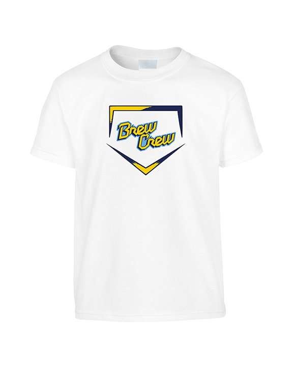 Brew Crew Baseball Club Baseball Plate - Youth Shirt