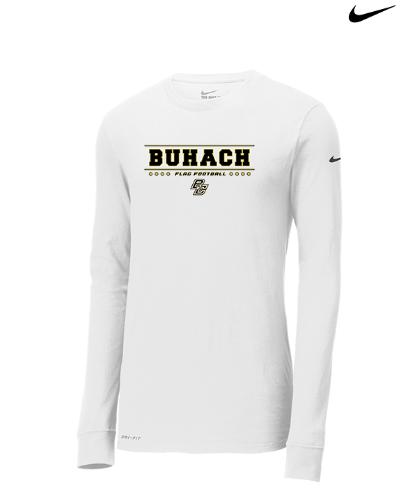 Buhach Colony HS Girls Flag Football Border - Mens Nike Longsleeve