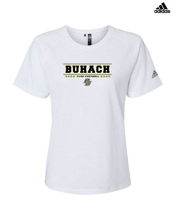 Buhach Colony HS Girls Flag Football Border - Womens Adidas Performance Shirt