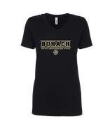 Buhach Colony HS Girls Flag Football Border - Womens Vneck