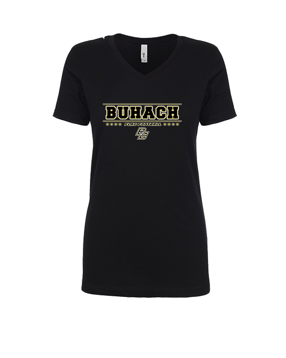 Buhach Colony HS Girls Flag Football Border - Womens Vneck