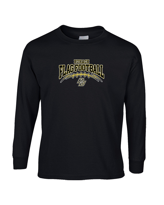 Buhach Colony HS Girls Flag Football Football - Cotton Longsleeve